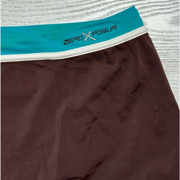 Swim bottoms, brown/teal swim bottom size 12 - Picture 2 of 4
